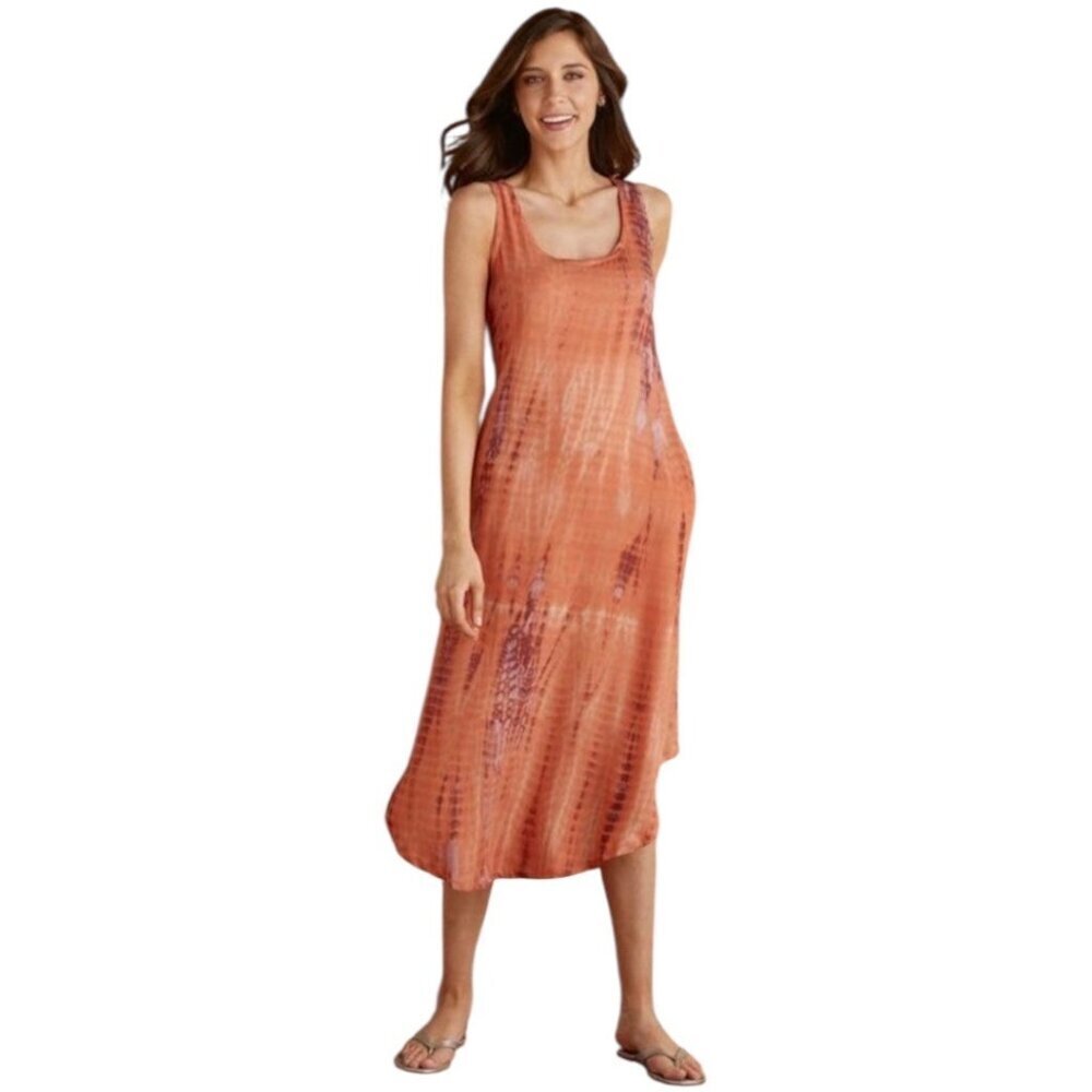 Soft Surroundings Found Paradise Tie Dye Dress  Womens Size PXS Oversized Boho
